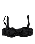 Dolce & Gabbana Black Silk Stretch Balconette Brassiere Underwear