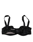 Dolce & Gabbana Black Silk Stretch Balconette Brassiere Underwear