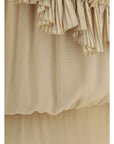 Saint Laurent One-shoulder silk Dress
