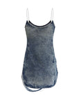 Diesel De-dra-short-fsg Mini Dress in denim