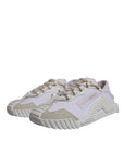 Dolce & Gabbana White Leather Low Top NS1 Sneakers Shoes