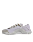 Dolce & Gabbana White Leather Low Top NS1 Sneakers Shoes