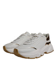 Dolce & Gabbana White Gold Daymaster Low Top Sneaker Shoes