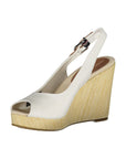 Tommy Hilfiger White Cotton Sandal