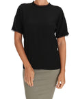 Dolce & Gabbana Elegant Lace Detailed Silk Blouse