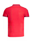 Cavalli Class Red Cotton Polo Shirt