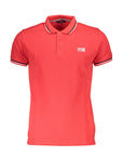 Cavalli Class Red Cotton Polo Shirt