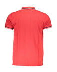 Cavalli Class Red Cotton Polo Shirt