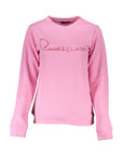 Cavalli Class Pink Cotton Sweater