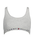 Tommy Hilfiger Gray Cotton Women Sports Bra
