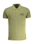 Cavalli Class Green Cotton Polo Shirt
