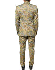 Dolce & Gabbana Multicolor Camouflage SICILIA 3 Piece Suit