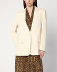 Stella McCartney Stella McCartney Single-breasted jacket in butter colour