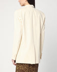 Stella McCartney Stella McCartney Single-breasted jacket in butter colour