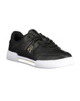 Tommy Hilfiger Black Leather Women Sneaker
