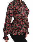 Dolce & Gabbana Elegant Black Floral Silk Shirt