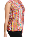 Dolce & Gabbana Carretto Print Pure Cotton Tank Top