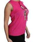 Dolce & Gabbana Elegant Pink Silk Family Tank Top Shirt