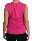 Dolce & Gabbana Elegant Pink Silk Family Tank Top Shirt