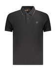 Timberland Black Cotton Polo Shirt