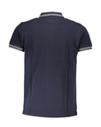 Cavalli Class Blue Cotton Polo Shirt