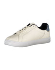 Tommy Hilfiger Beige Leather Women Sneaker