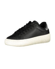 Tommy Hilfiger Black Leather Women Sneaker