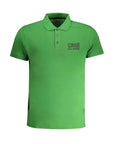 Cavalli Class Green Cotton Polo Shirt