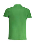 Cavalli Class Green Cotton Polo Shirt