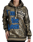 Dolce & Gabbana Im The Queen Multicolor Hoodie Sweatshirt