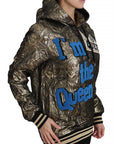 Dolce & Gabbana Im The Queen Multicolor Hoodie Sweatshirt