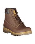 Carrera Elegant Brown Lace-Up Boots with Contrast Detail