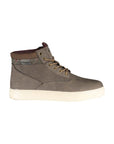Carrera Chic Brown Lace-up Boots with Contrast Details