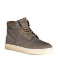 Carrera Chic Brown Lace-up Boots with Contrast Details