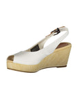 Tommy Hilfiger White Cotton Sandal