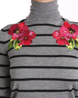Dolce & Gabbana Elegant Embroidered Cashmere-Silk Sweater