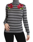 Dolce & Gabbana Elegant Embroidered Cashmere-Silk Sweater