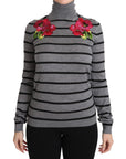 Dolce & Gabbana Elegant Embroidered Cashmere-Silk Sweater