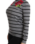 Dolce & Gabbana Elegant Embroidered Cashmere-Silk Sweater
