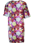 Cavalli Class Purple Cotton Dress
