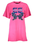 Cavalli Class Pink Cotton Women Dress