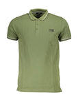 Cavalli Class Green Cotton Polo Shirt