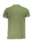 Cavalli Class Green Cotton Polo Shirt
