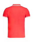 Cavalli Class Red Cotton Polo Shirt