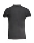 Cavalli Class Black Cotton Polo Shirt