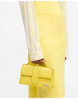 Jacquemus Yellow Leather Handbag