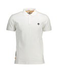Timberland White Cotton Men Polo