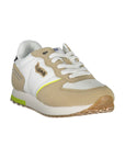 Gas White Polyester Sneaker
