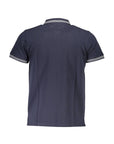 Cavalli Class Blue Cotton Polo Shirt