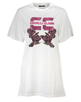 Cavalli Class White Cotton Women Dress